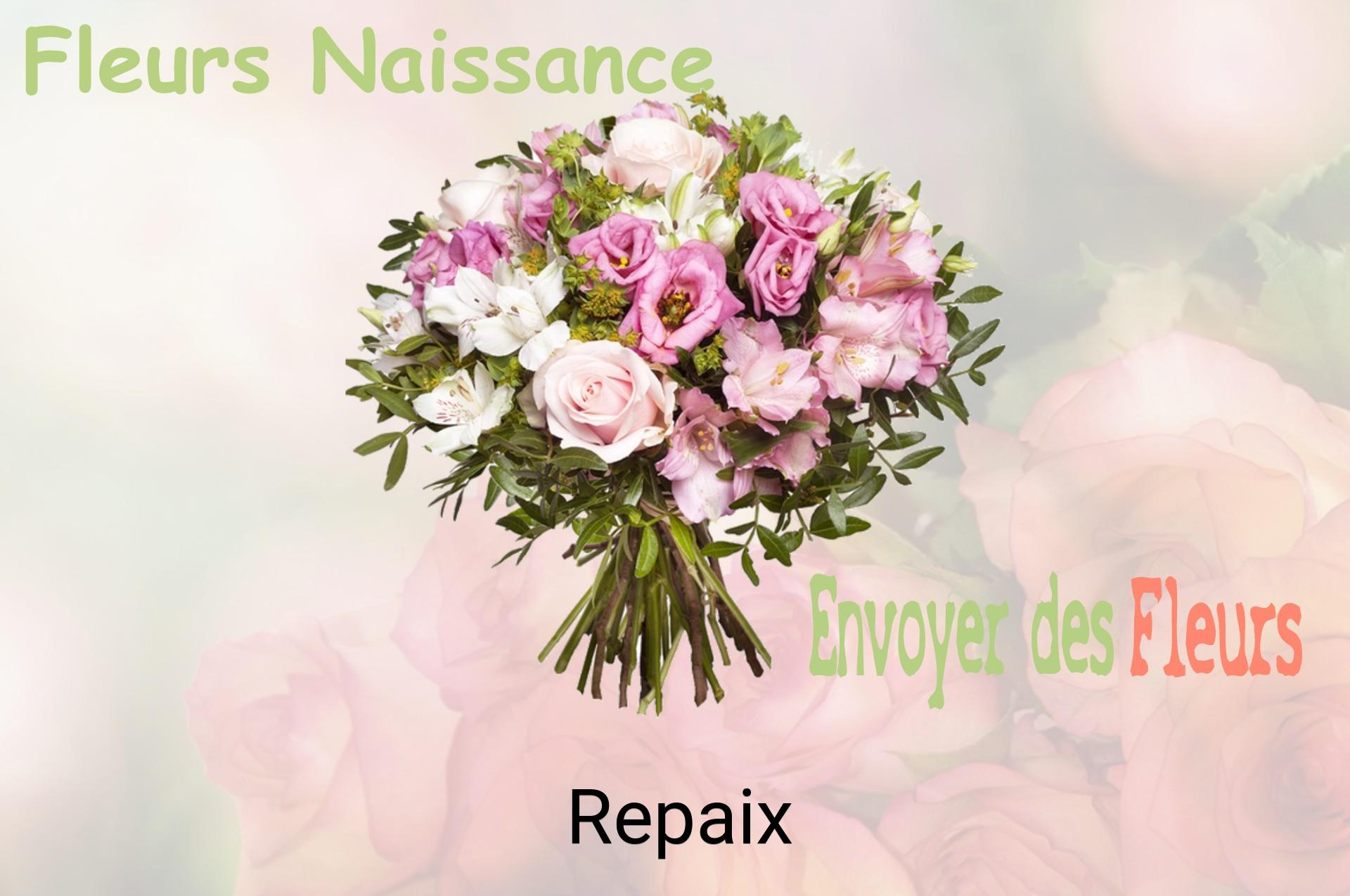 Bouquet de fleurs de naissance livré à Repaix